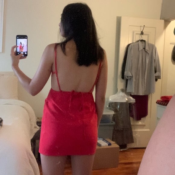Red Superdown Mini Dress - Picture 2 of 6